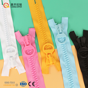 Vente directe d'usine 25cm (32 résine POM) grandes dents en plastique <span class=keywords><strong>fermeture</strong></span> <span class=keywords><strong>éclair</strong></span> en caoutchouc 20 # haut bas arrêt vêtements durables bagages - Product Image 6