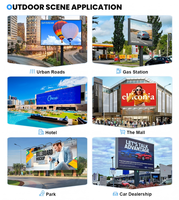 Pantalla LED Exterior Impermeable P6 960x960mm IP65 7000nits, Pantalla Gigante para Soluciones de Publicidad Comercial en Estadios