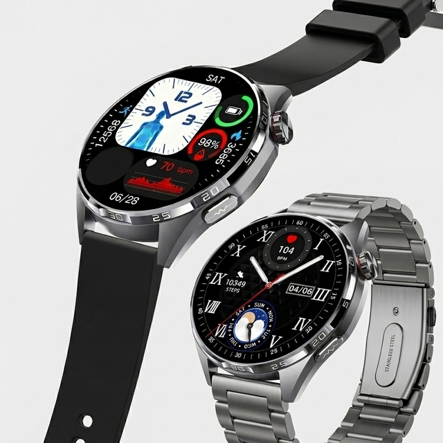 1.43inch Amoled Smartwatch ET461 SOS Call Waterproof Sports Watch Smart Health Care Body Fatigue Temperature ECG Monitor Watches