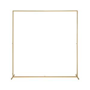 DB 200*50*200cm boda arte del hierro arco superior plano con forma de marco de puerta de bolsa de agua dorada - Product Image 1