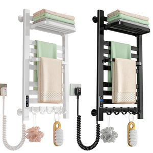 Sèche-serviettes intelligent mural en aluminium pour salle de bain avec minuterie et design épuré - Product Image 1