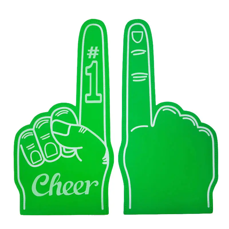 Factory Direct Sales Large Cheering Eva Foam Hand Movable Finger Glove