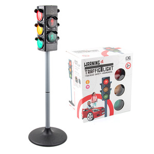 Juego de señales de semáforo de simulación para niños grandes, Escena de modelo de seguridad, semáforos DIY, juguete educativo preescolar - Product Image 5