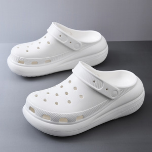F-Puff Women's Thick Soled EVA <b>Clogs</b> Breathable Non Slip Summer Closed Toe Slippers For Beach Couple Wear Resistant - Product Image 1