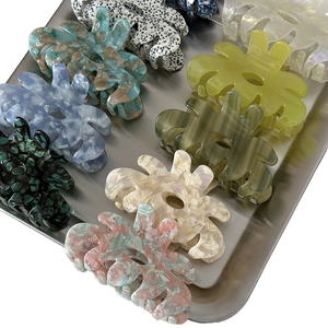 डॉवेल कोरियन संस्करण मर्मेड रानी एसिटिक एसिड बनावट बालों को लड़कियों के लिए बड़े शार्क क्लिप बाल सहायक - Product Image 4