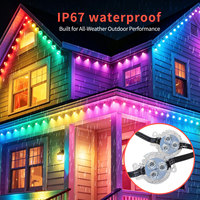 Luces LED de Navidad para Exteriores, Permanentes, Direccionables, RGBIC, para Todas las Estaciones, IP68, Pixel Light, DC12V, UCS2904, WS2811