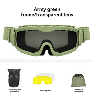 Nuova alta qualità antiurto visione notturna Off Road <span class=keywords><strong>moto</strong></span> occhiali tattici e professionale a prova di polvere occhiali da campeggio - Product Image 3