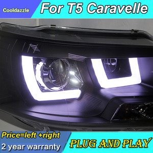 Per <span class=keywords><strong>Volkswagen</strong></span> <span class=keywords><strong>T5</strong></span> Caravelle Multivan LED faro nero alloggiamento 2011-2014 anno JY - Product Image 5