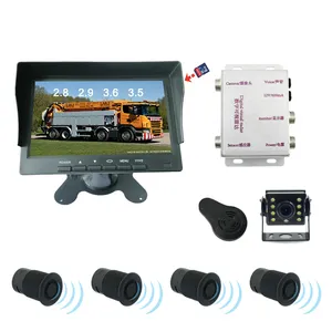전면 및 후면 주차 센서 DVS 트럭 사이드 스캔 센서 감지 시스템 7 인치 모니터 FHD 및 카메라