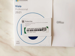 Visio <strong>2021</strong> <strong>Pro</strong> Retail Box With <strong>Key</strong> Card License MS Visio Professional <strong>2021</strong>/2024 Bind License Lifetime Online Activation for PC - Product Image 5
