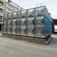 Fabriklieferung 100 Kubikmeter Verzinkte Wassertanks Professioneller Quadratischer Verzinkter Stahl-Wassertank