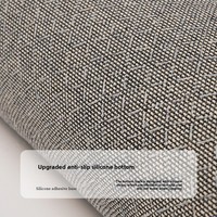 Tapis moderne couleur crème, doux, en polyester, antidérapant, résistant aux taches, facile d'entretien, pour salon, chambre, canapé, décoration