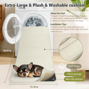 Nid pour animaux de compagnie en tissu écologique personnalisé lavable en Machine motif solide nouveau siège de sécurité portable pour voiture - Product Image 4