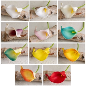 MW08083 Flor de Lirio <span class=keywords><strong>Calla</strong></span> Artificial Decorativa de PU al Tacto para Decoración del Hogar, Bodas y Fiestas - Product Image 6