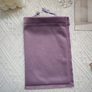 Pochette en velours personnalisée avec logo pour bijoux, petits dés, boucles d'oreilles, bracelets, colliers, cadeaux, sac à cordon en velours pour bijoux - Product Image 6