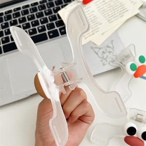 Clips en acrylique mignons, porte-partitions de piano en plastique transparent, fournitures scolaires, <span class=keywords><strong>presse</strong></span>-papiers, clip de reliure, porte-billets - Product Image 5