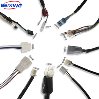 Faisceau de câbles électrique personnalisé E00247 pour usage automobile, indice de protection IP66, conducteur en cuivre nu 12V, marque BeiXing, 10 broches