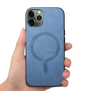 Custodia per telefono cellulare magnetica antiurto in TPU + PC di lusso per <span class=keywords><strong>iPhone</strong></span> <span class=keywords><strong>11</strong></span> <span class=keywords><strong>Pro</strong></span> <span class=keywords><strong>Max</strong></span> 16 Plus 15 <span class=keywords><strong>Pro</strong></span> con Design satinato - Product Image 1