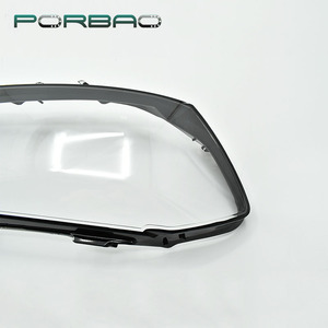 PORBAO Copertura Trasparente in Vetro con Bordo Nero per Faro Anteriore <span class=keywords><strong>Passat</strong></span> B7 - Product Image 2