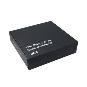 Boîtes d'expédition en carton ondulé noir pliables pour e-commerce, emballage papier en gros, impression de logo personnalisée - Product Image 1