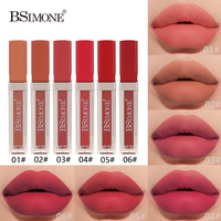 Rouge à lèvres liquide mat velours bicolore 16H, résistant à l'eau et aux masques, 6 teintes, OEM ODM, marque privée, logo personnalisé, vente en gros