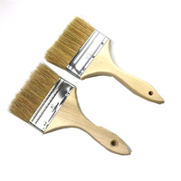 Pinceau de peinture de haute qualité personnalisé avec manche en bois de 3 pouces pour la construction