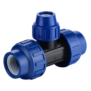 PVC pipe water fitting female thread connection Reducing Tee