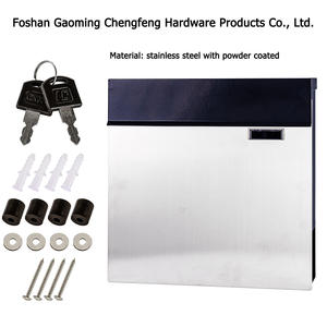 Wall Mounted Factory Customized Stainless Steel Newspaper Letterbox Modern Rustproof Newspaper Box Waterproof Metal <strong>Postbox</strong> - Product Image 2