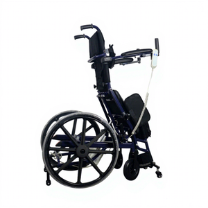 Fauteuil roulant tout-terrain manuel avec assistance à la position debout et siège élévateur électrique pour personnes âgées ou handicapées - Product Image 4
