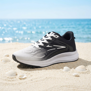 Chaussures de course en mesh marine, à lacets, respirantes, légères, pour la marche et l'entraînement, écologiques, pour hommes - Product Image 3