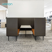 Hôtel/bibliothèque/bureau espace Public combinaison de sections modulaires canapé d'attente avec séparation d'écran canapé de réception