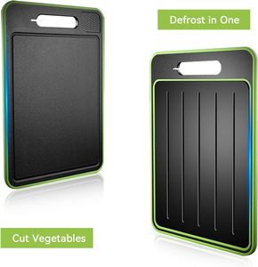 Đa mục đích 4 trong 1 thớt rã đông thực phẩm cắt khối hai mặt thép không gỉ thớt với dao sharpe - Product Image 6