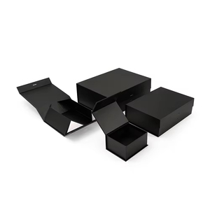 Cajas de Regalo Plegables de Cartón con Cierre Magnético, Papel Negro de Lujo, Personalizadas al por Mayor, con Esponja y Laminado Mate - Product Image 6