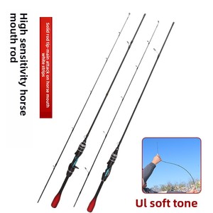 Canne à <span class=keywords><strong>pêche</strong></span> en carbone ultra-légère pour poisson mandarin, action souple, pointe pleine, poignée droite, poignée pistolet, <span class=keywords><strong>pêche</strong></span> transfrontalière - Product Image 4