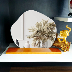 Phong Cách Đất Nước Khung Gỗ Hình Đặc Biệt Treo Gương Nhà Phòng Khách Hành Lang Hiên Trang Trí Tường Gương - Product Image 1