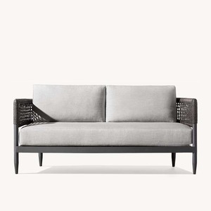 Ensemble de canapés de jardin en corde moderne et luxueux pour terrasse, salle à manger, bord de piscine, hôtels, parcs, restaurants, plages - Meubles de loisirs durables - Product Image 3