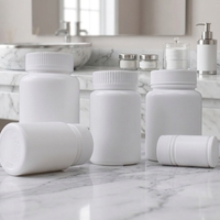 Flacon de médicaments en plastique opaque et opaque à la lumière, taille personnalisée, conteneur pour pilules à base de plantes