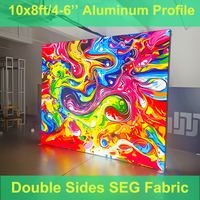 10x20 aluminium SEG LED outil gratuit rétro-éclairé mur TV étagère affichage boîte à lumière salon Expo stand stand