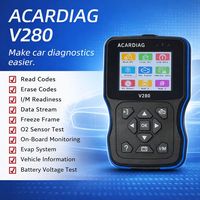 Escáner OBD2 Profesional Acardiag V280, Lector de Códigos Automotrices, Herramienta de Diagnóstico de Luz de Advertencia del Motor para Autos con OBD II, Basado en STM32