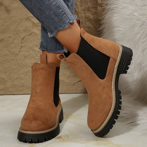 Marque Filles Mary Jane Fourrure Bottes Chaussures D'hiver Avec Peep Toe Design - Product Image 4