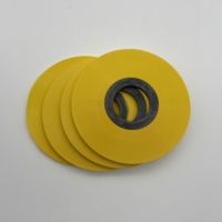 Ruban adhésif en film polyester jaune, ruban Mylar auto-adhésif avec revêtement de colle thermofusible, Mylar thermofusible
