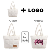 Sac Fourre-tout Matelassé en Nylon Écologique pour la Salle de Sport, le Shopping ou la Plage, Personnalisable avec Logo et Couleur, Léger, Style Doudou