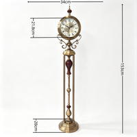 Armens New Design Offre Spéciale Hotel Decor Céramique Métal Antique Floor Clock Inde
