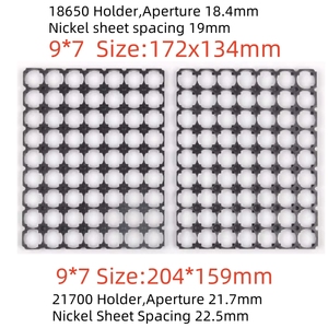 Kit de support de batterie ignifuge et connectable ACP 21700 avec fixation noire 8X8-13X4 - Product Image 6