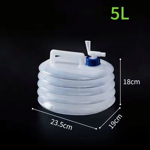 Seau pliable d'extérieur 5L-15L, sac de camping, conteneurs d'eau pliables, bouteilles de stockage multifonctions pour l'eau potable - Product Image 2