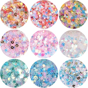 New PVC Mixed-Bead <strong>Nail</strong> Art Iridescent Glitter Sequins Powder for Handmade DIY Moon <strong>and</strong> Stars From Jinhua - Product Image 1