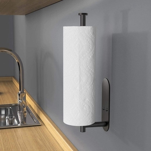 <span class=keywords><strong>Porte</strong></span>-serviettes en acier inoxydable HF pour <span class=keywords><strong>cuisine</strong></span>, à fixer sous l'armoire ou au mur, avec support adhésif - Product Image 6