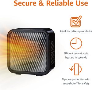 New Design Personal Electric Portable Mini Wall-Mounted PTC Fan Heater 500W Fast Heating for Home - Product Image 2