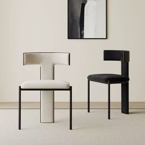 Italian Scandinavian Style <b>Dining</b> <b>Chair</b> Upholstered Minimalist Design For Home Restaurant Hotel Use - Product Image 2