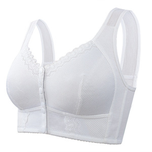 Confortable personnes âgées dentelle sans fil débardeur doux coton mince tasse femmes sport grande <span class=keywords><strong>taille</strong></span> 42 soutien-gorge - Product Image 2